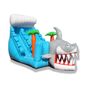 inflatable shark shark slide
